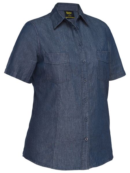 B-Protected distribute this product which is made by Bisley. The Womens Short Sleeve Denim Work Shirt has the part number of B-BL1602