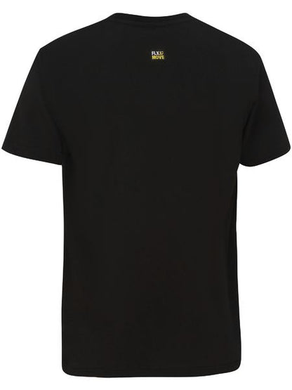 Flx And Move Cotton Outline Print Tee - made by Bisley