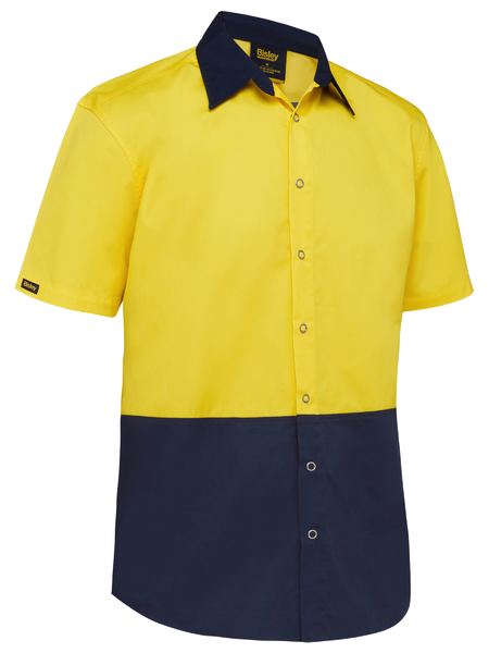 Two Tone Hi Vis Shirt Short Sleeve - made by Bisley