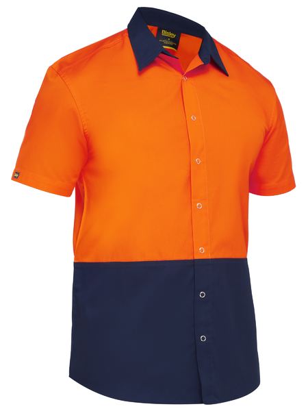 Two Tone Hi Vis Shirt Short Sleeve - made by Bisley