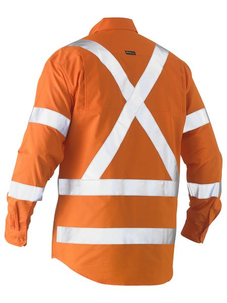 X Taped Hi Vis Recycled Drill Shirt - made by Bisley