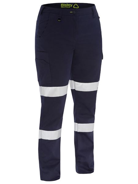 Womens Taped Biomotion Recycled Cargo Work Pant - made by Bisley