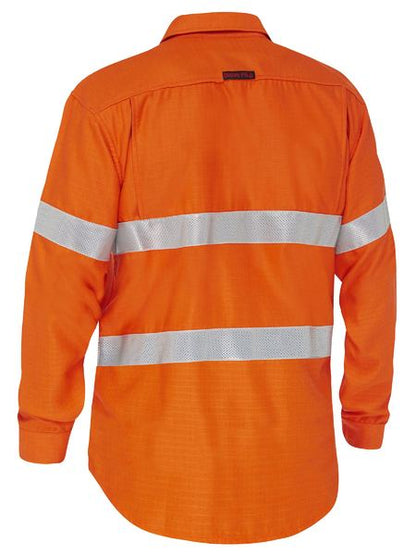 Apex 160 Taped Hi Vis Lw Fr Ripstop Vented Shirt - made by Bisley