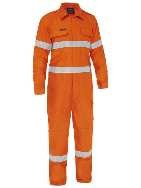 Apex 185 Taped Hi Vis Fr Ripstop Vented Coverall - made by Bisley