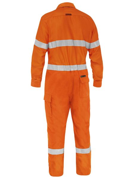 Apex 185 Taped Hi Vis Fr Ripstop Vented Coverall - made by Bisley