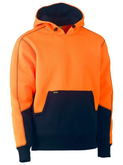 Hi Vis Fleece Hoodie Pullover - made by Bisley