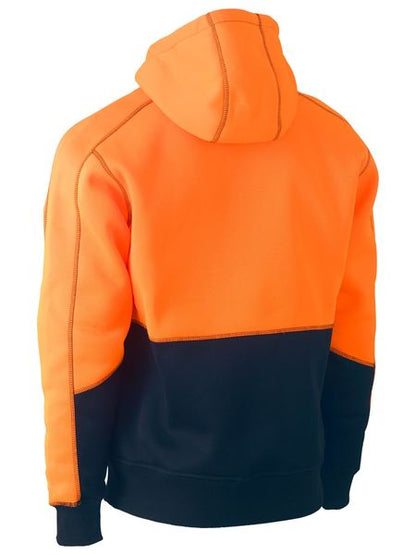 Hi Vis Fleece Hoodie Pullover - made by Bisley