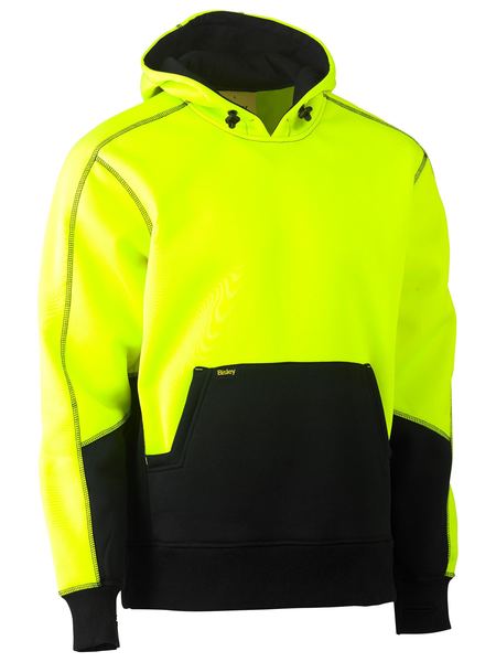 Hi Vis Fleece Hoodie Pullover - made by Bisley