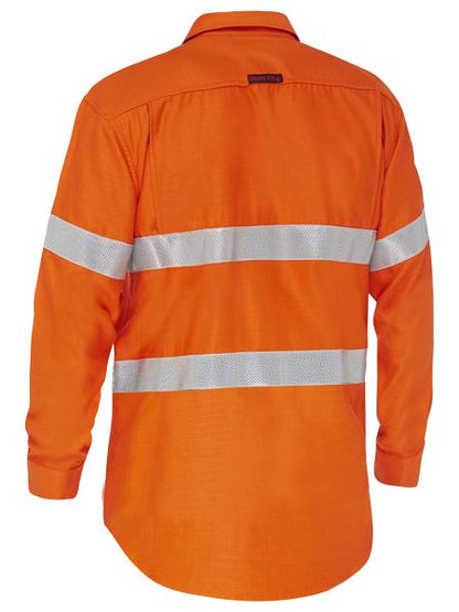 Apex 185 Taped Hi Vis Ripstop Fr Vented Shirt - made by Bisley