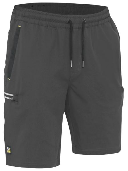 This product is made by Bisley and distributed by B-Protected. The Flx And Move 4 Way Stretch Elastic Waist Cargo Short has the part number of B-BSHC1333