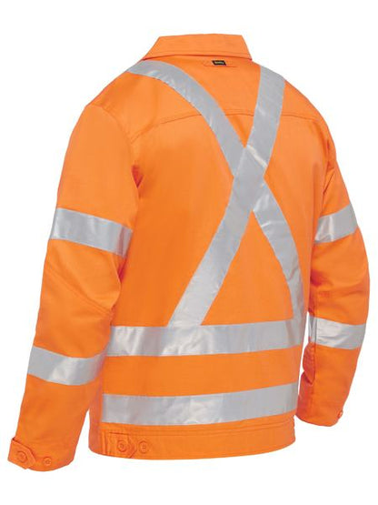 X Taped Hi Vis Drill Jacket With Liquid Repellent Finish - made by Bisley