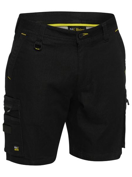 Flx And Move 4 Way Stretch Elastic Waist Cargo Short - made by Bisley