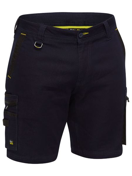 Flx And Move 4 Way Stretch Elastic Waist Cargo Short - made by Bisley