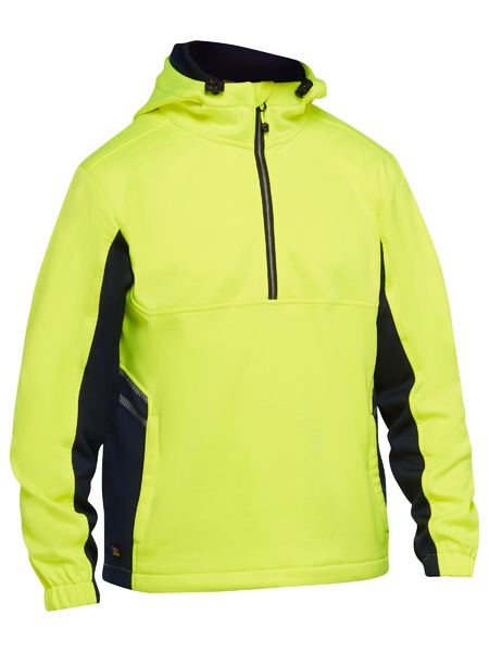 Hi Vis Water Repellent Fleece Hoodie - made by Bisley