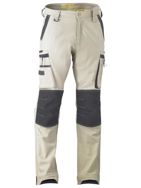 Flx And Move Stretch Utility Zip Cargo Pants - made by Bisley