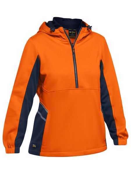 This product is made by Bisley and distributed by B-Protected. The Womens Hi Vis Water Repellent Fleece Hoodie has the part number of B-BKL6571