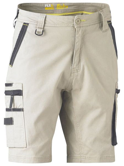 Flx And Move Stretch Utility Zip Cargo Short - made by Bisley