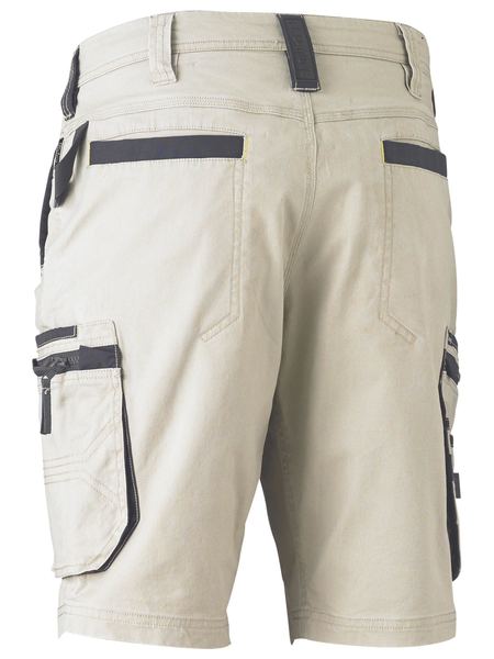 Flx And Move Stretch Utility Zip Cargo Short - made by Bisley