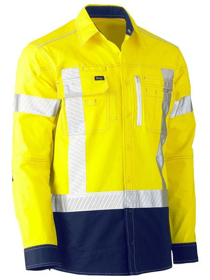 Flx And Move X Taped Hi Vis Utility Shirt - made by Bisley