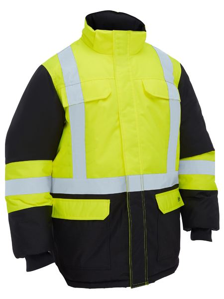 H Taped Hi Vis Freezer Hooded Jacket - made by Bisley