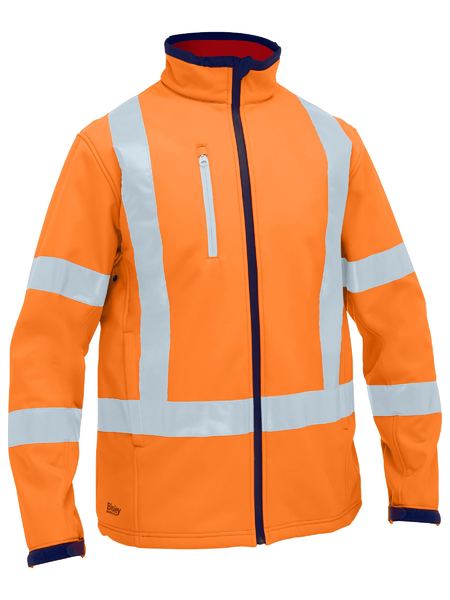 X Taped Hi Vis Soft Shell Jacket - made by Bisley