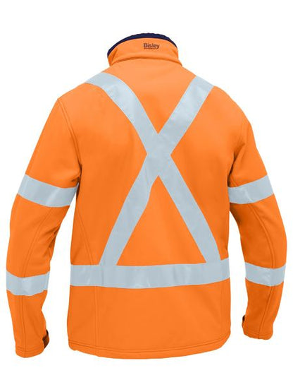 X Taped Hi Vis Soft Shell Jacket - made by Bisley