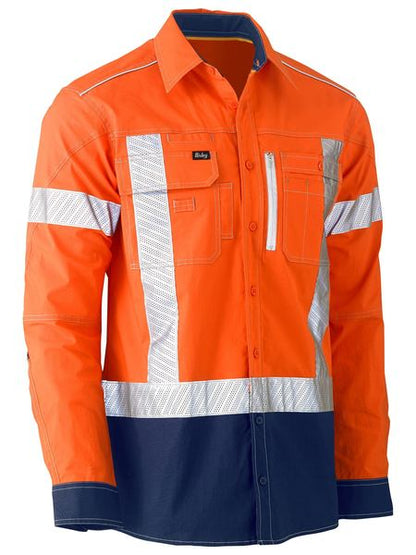 Flx And Move X Taped Hi Vis Utility Shirt - made by Bisley