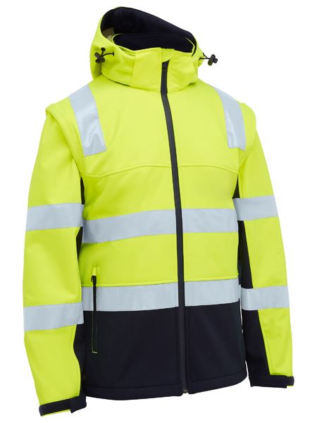 Taped Two Tone Hi Vis 3 In 1 Soft Shell Jacket - made by Bisley