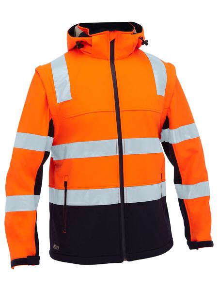 Taped Two Tone Hi Vis 3 In 1 Soft Shell Jacket - made by Bisley