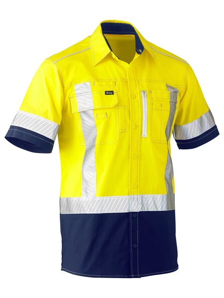 Flx And Move X Taped Hi Vis Utility Shirt - made by Bisley