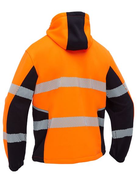 Hi Vis Taped Liquid Repellent Fleece Hoodie - made by Bisley