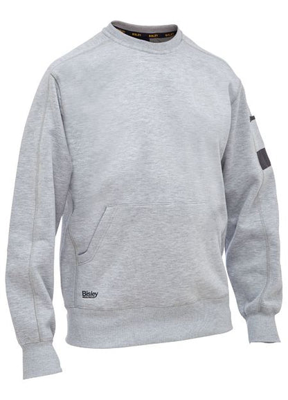 Work Fleece Crew Neck Jumper - made by Bisley