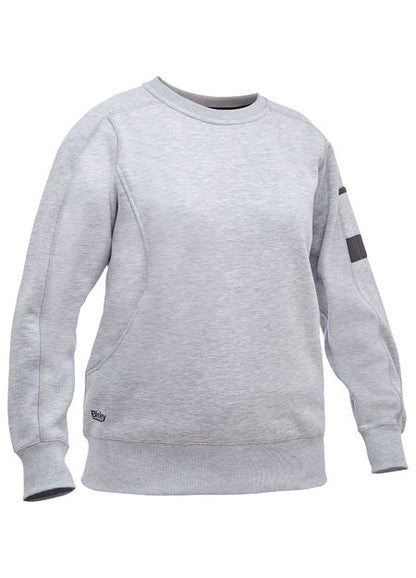 Womens Fleece Crew Neck Jumper - made by Bisley