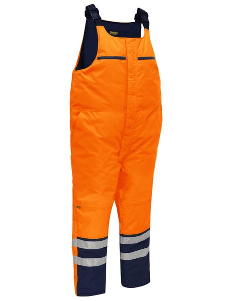 Taped Hi Vis Freezer Bib And Brace Coverall - made by Bisley