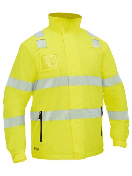 Taped Hi Vis Heated Jacket With Hood - made by Bisley