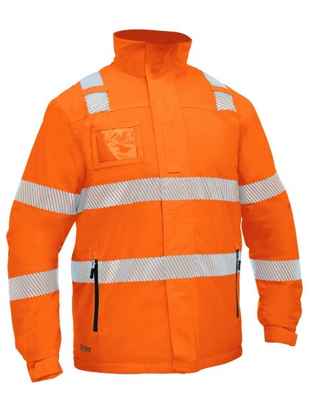 Taped Hi Vis Heated Jacket With Hood - made by Bisley