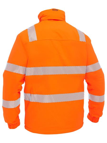 Taped Hi Vis Heated Jacket With Hood - made by Bisley