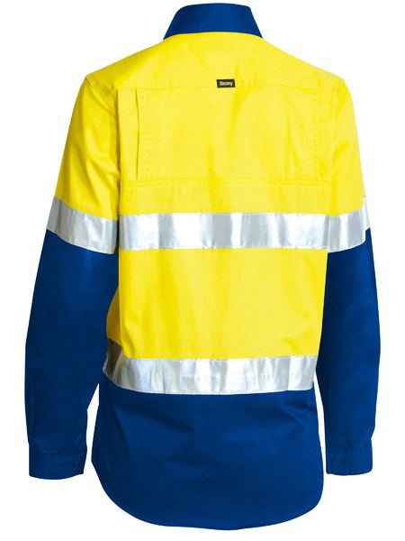 Womens Taped Cool Lightweight Hi Vis Shirt With Nbcf Embroidery - made by Bisley