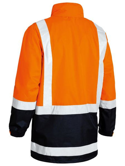 Taped Hi Vis Recycled Rain Shell Jacket - made by Bisley