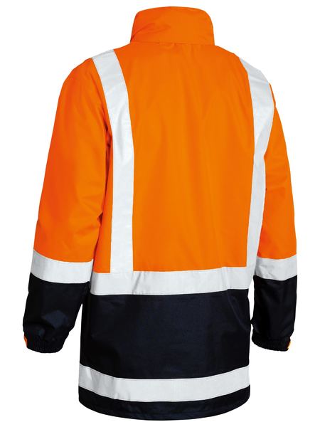 This product is made by Bisley and distributed by B-Protected. The Taped Hi Vis Recycled Rain Shell Jacket has the part number of B-BJ6766T