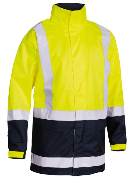 Taped Hi Vis Recycled Rain Shell Jacket - made by Bisley