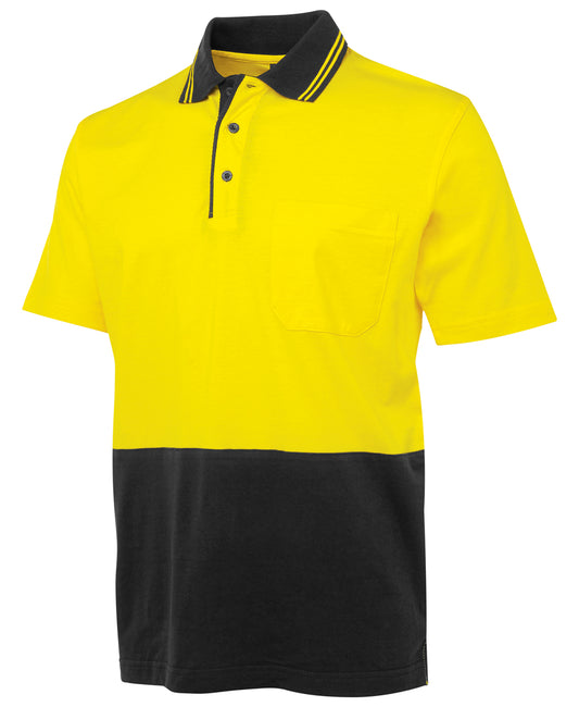 Hivis Short Sleeve Cotton Polo Shirt - made by JBs Wear