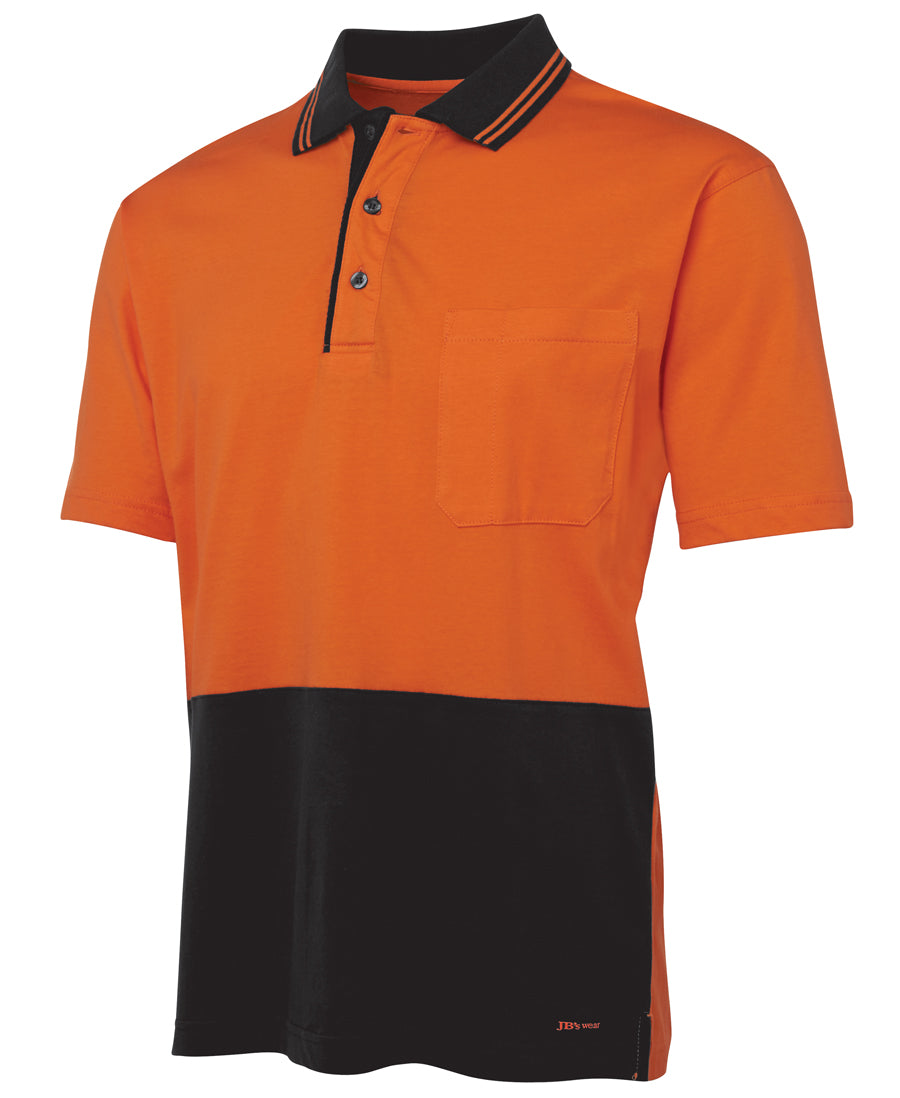 Hivis Short Sleeve Cotton Polo Shirt - made by JBs Wear