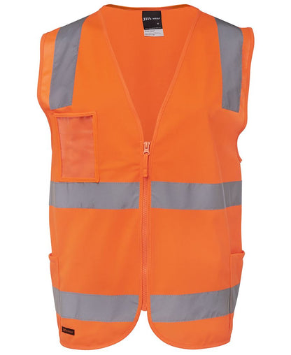 Hi Vis Day Night Zip Safety Vest - made by JBs Wear