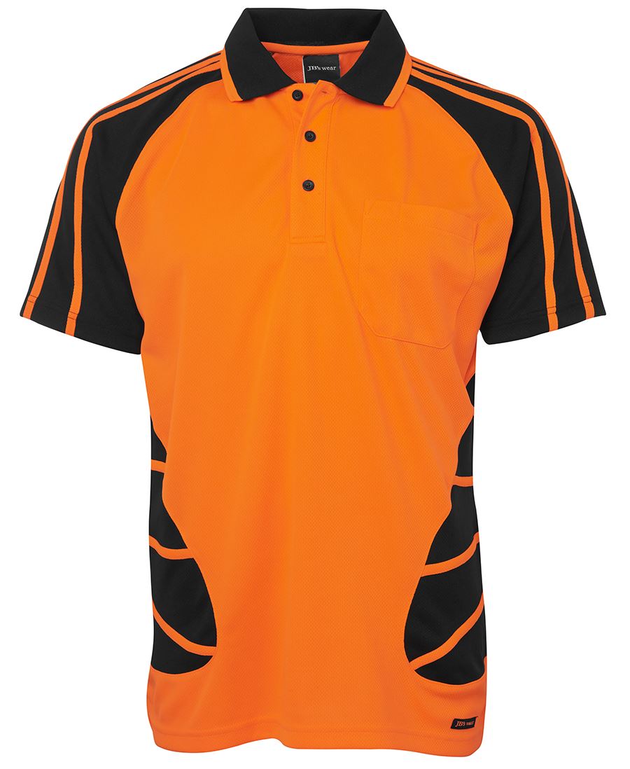 Hi Vis Spider Polo - made by JBs Wear