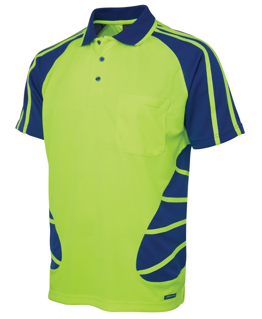 Hi Vis Spider Polo - made by JBs Wear