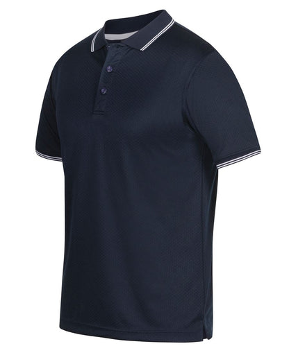 Jacquard Contrast Short Sleeve Polo - made by JBs Wear