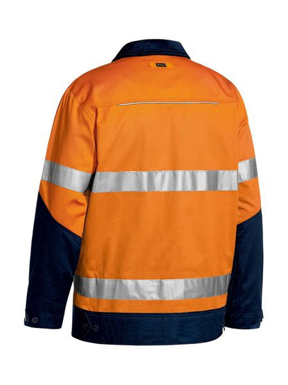 Taped Hi Vis Drill Jacket With Liquid Repellent Finish - made by Bisley