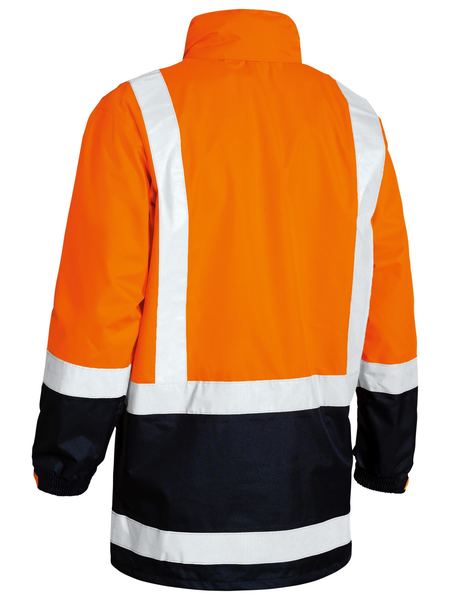 This product is made by Bisley and distributed by B-Protected. The Taped Hi Vis Rain Shell Jacket has the part number of B-BJ6966T