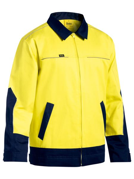 Hi Vis Drill Jacket With Liquid Repellent Finish - made by Bisley